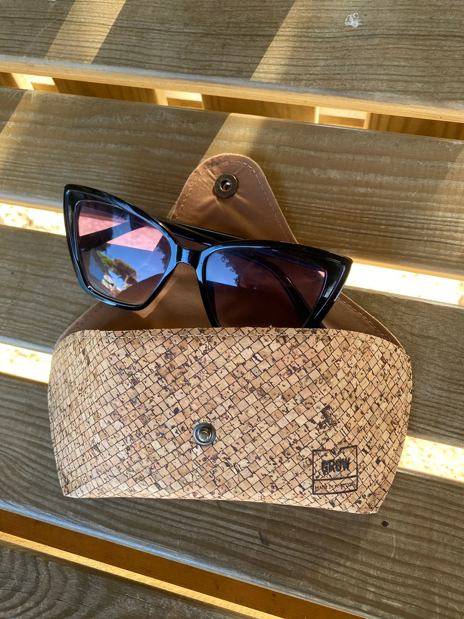 Vegan Insignia Eyeglass Case | Lines