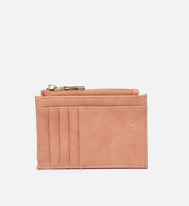 Vegan Leather Sia Printed Card Holder Wallet