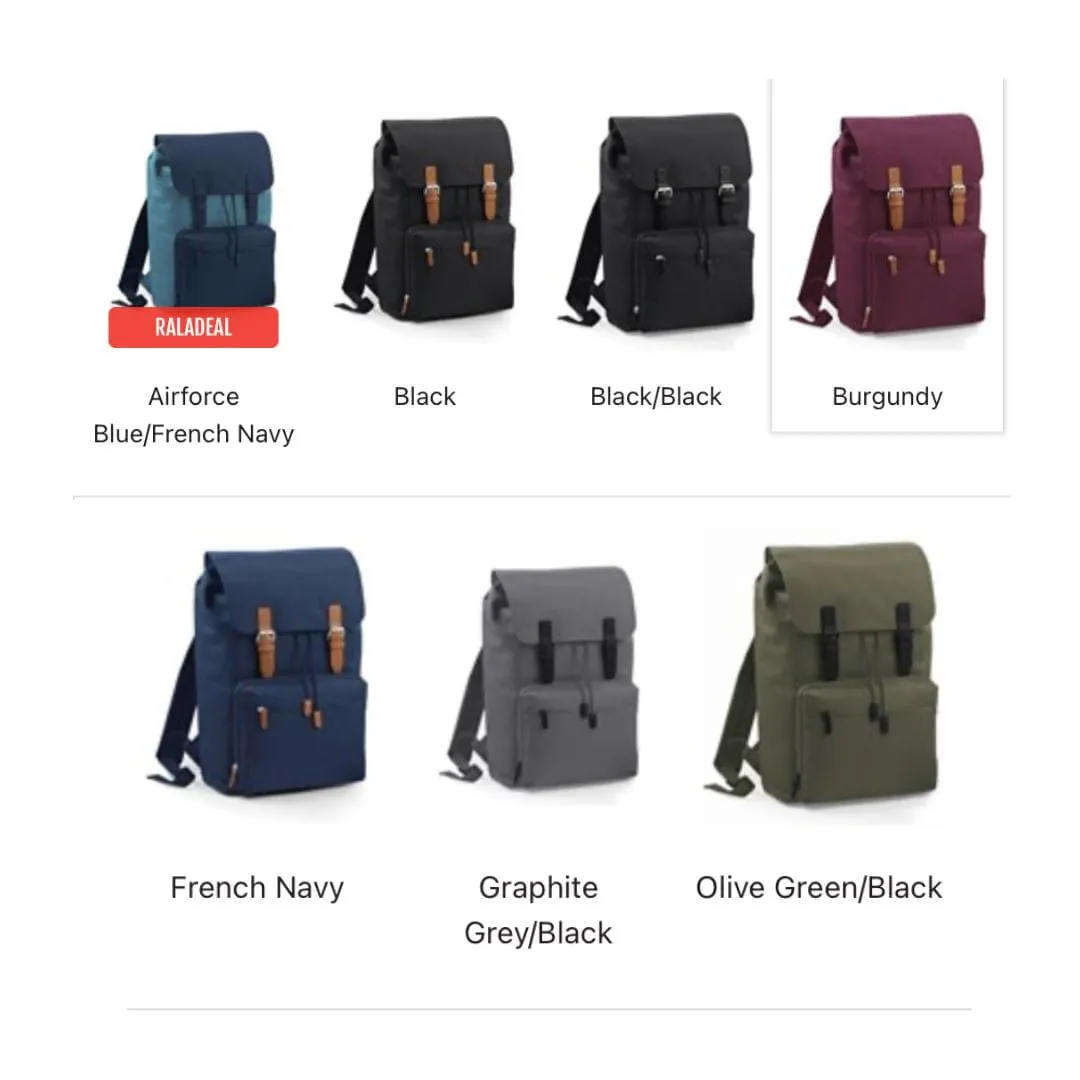 Vegan Vintage Style Laptop Backpack | Multiple Colours
