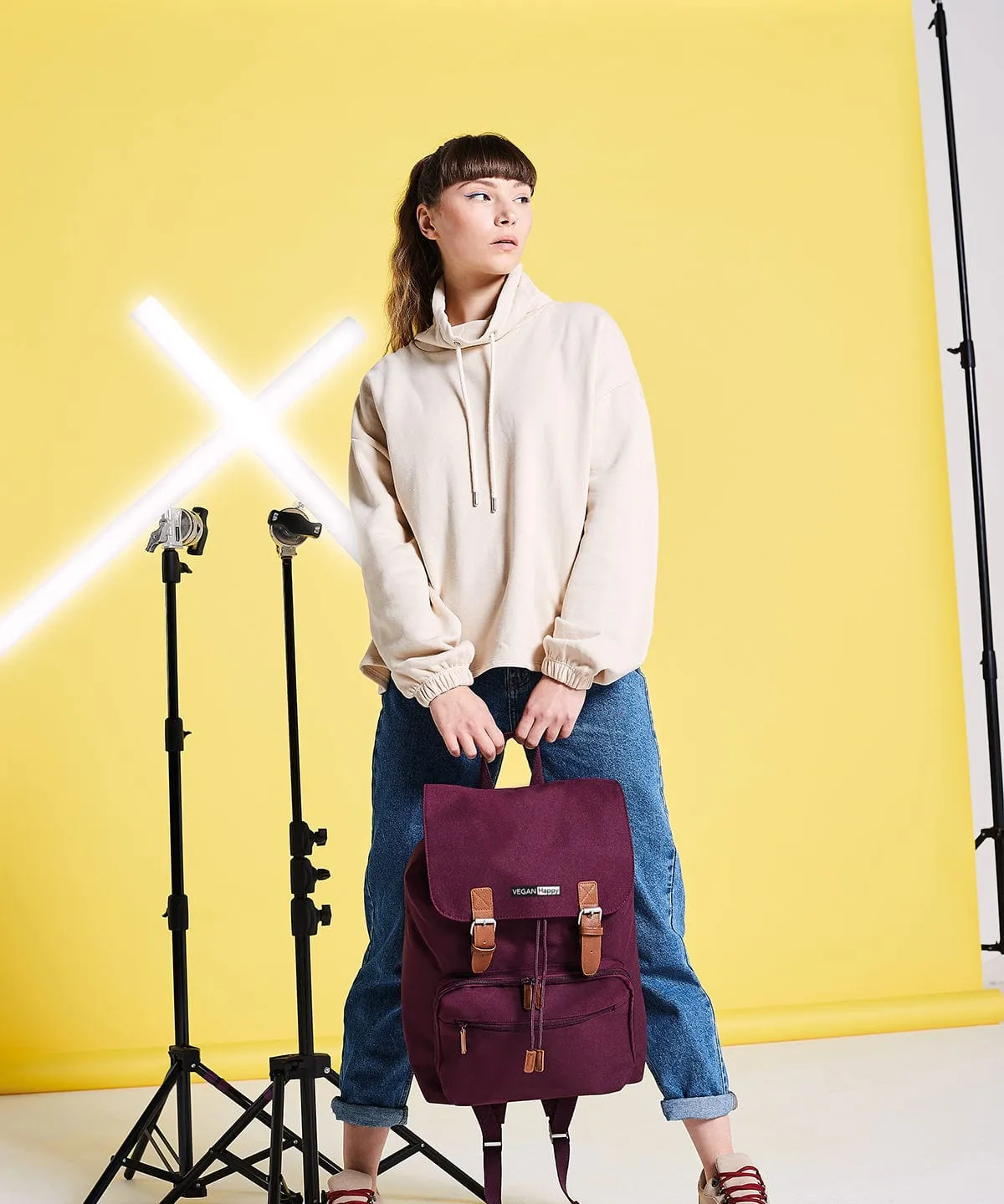 Vegan Vintage Style Laptop Backpack | Multiple Colours