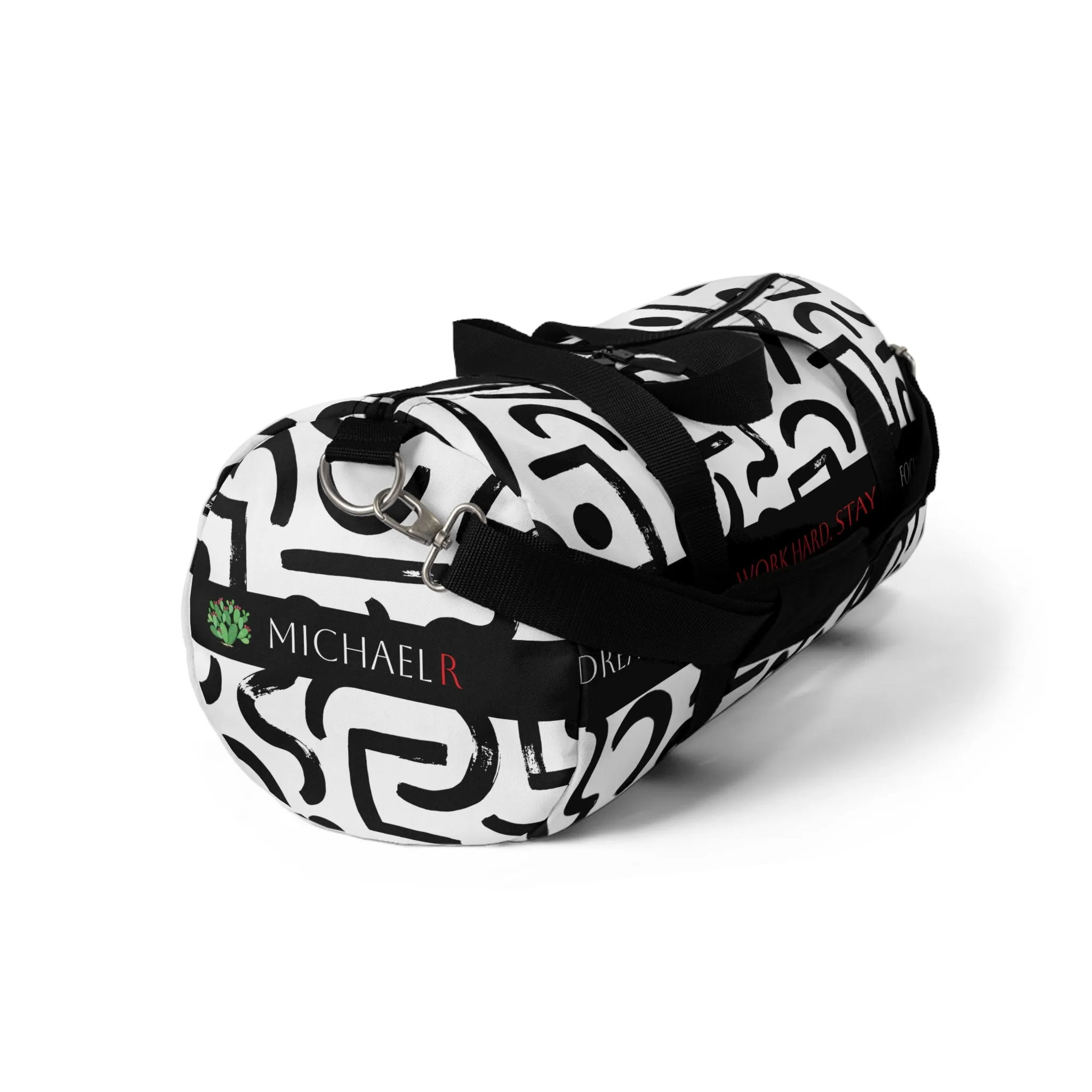 Versatile Black Duffel Bag for Gym, Travel & Adventure