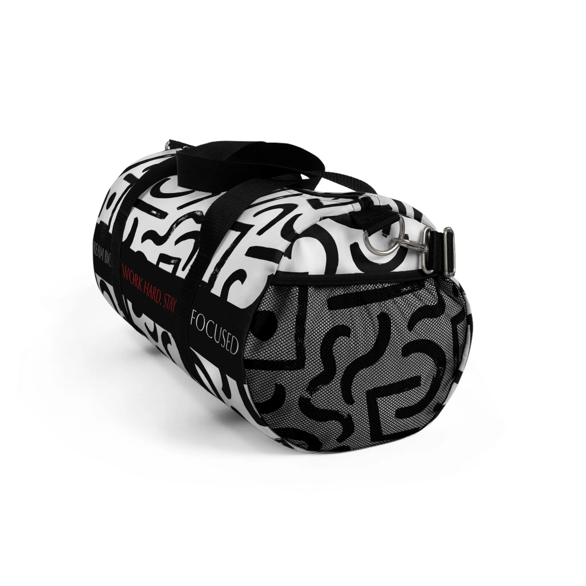 Versatile Black Duffel Bag for Gym, Travel & Adventure