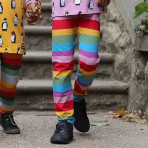 Villervalla Kids Multistripe Leggings - Acai