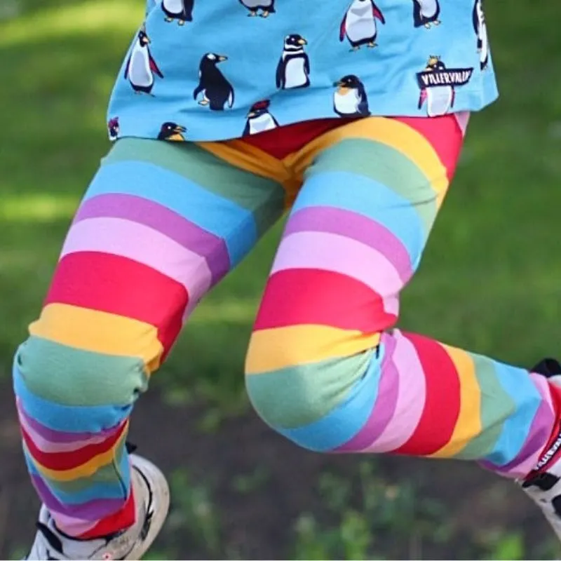 Villervalla Kids Multistripe Leggings - Acai