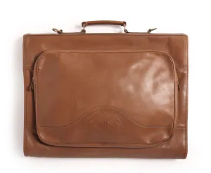 Vintage 1988 Ghurka Marley Hodgson No. 83 Packet Saddle Tan Leather Garment Bag