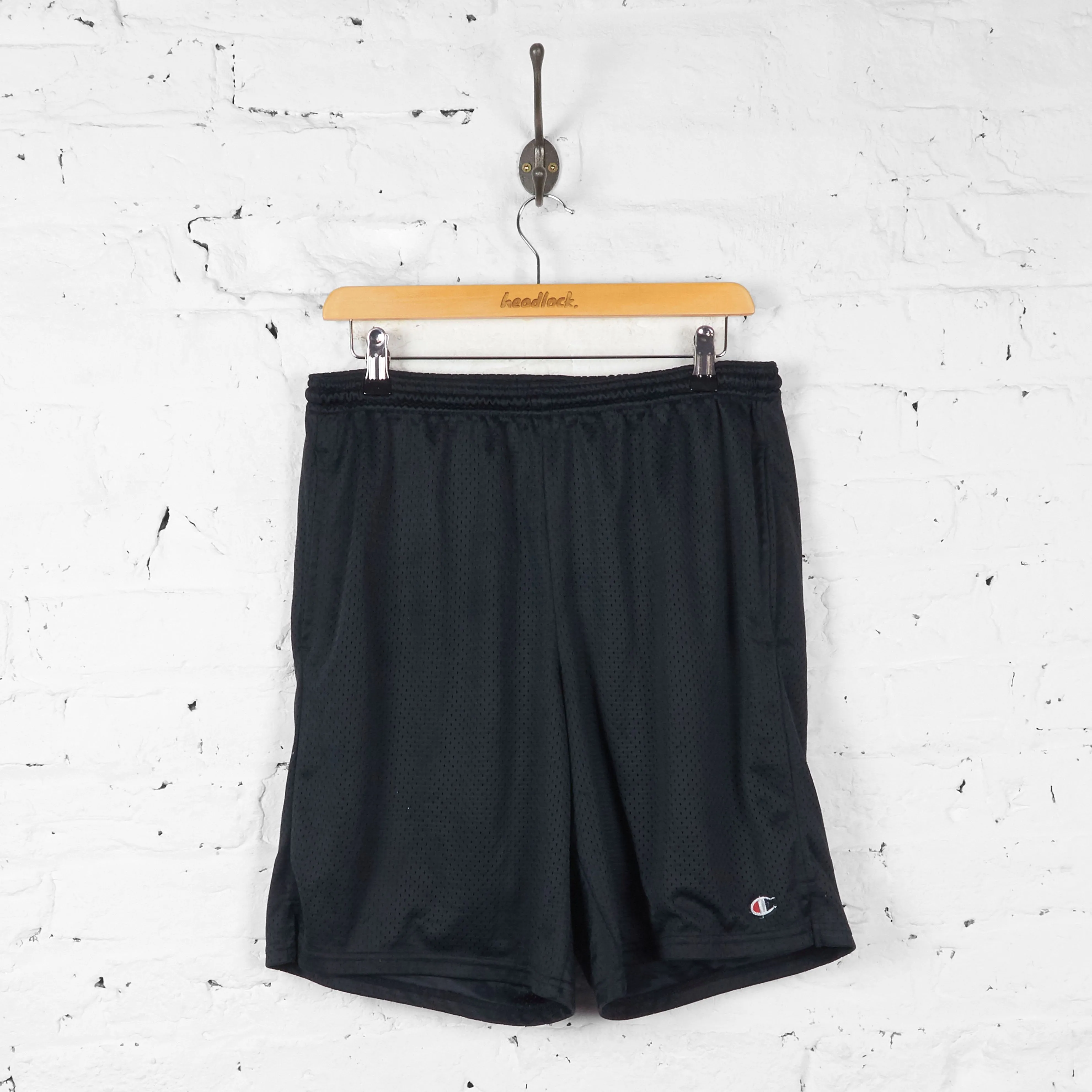 Vintage Champion Basketball Shorts - Black - L