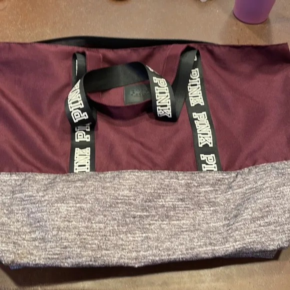 VS PINK Sherpa jacket &amp; large bag