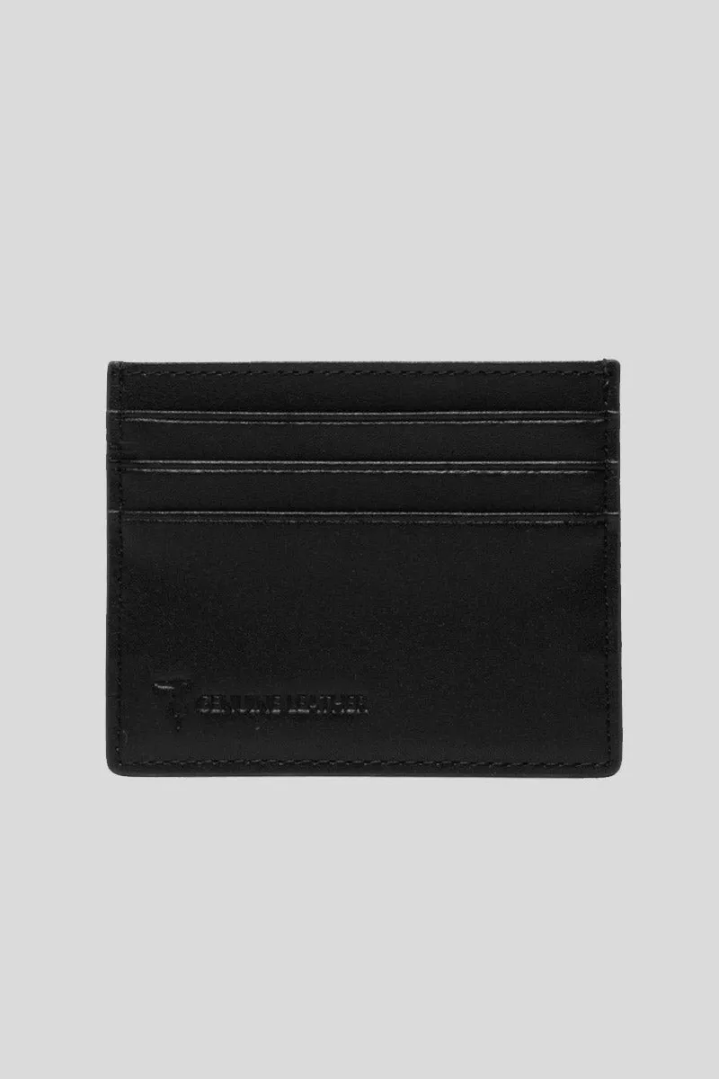 Wallet Credit Card Nappa Liscia - Black