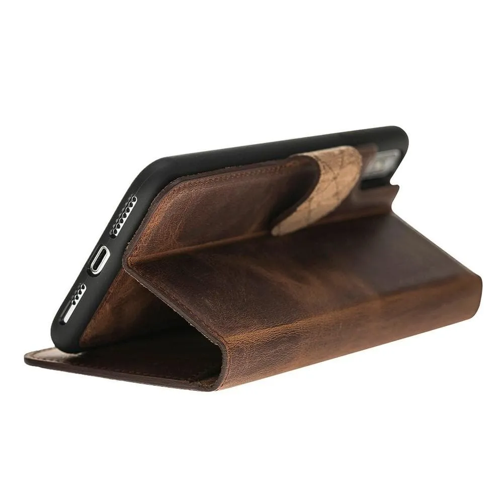 Wallet Folio Leather Case with ID slot for Apple iPhone X series