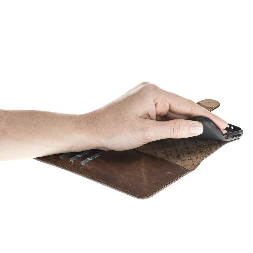 Wallet Folio Leather Case with ID slot for Apple iPhone X series