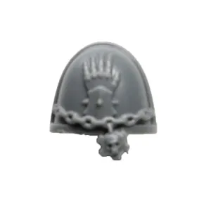 Warhammer 40K Space Marine Games Workshop Iron Hands Primaris Upgrade Shoulder Pad B