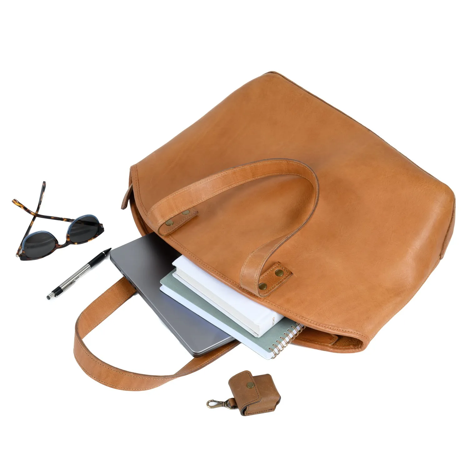 Welden Leather Zip Tote