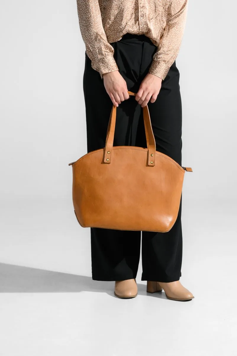 Welden Leather Zip Tote