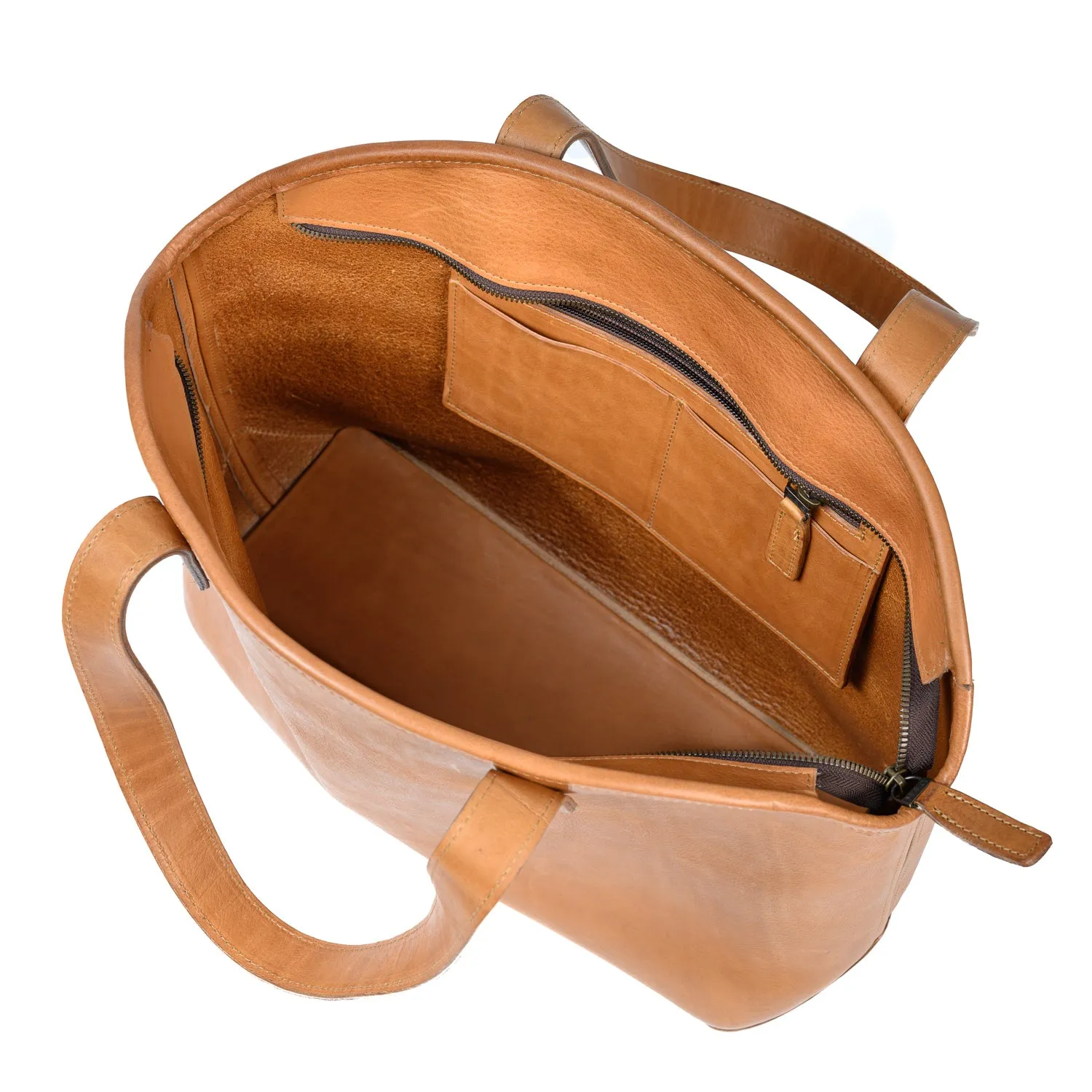 Welden Leather Zip Tote