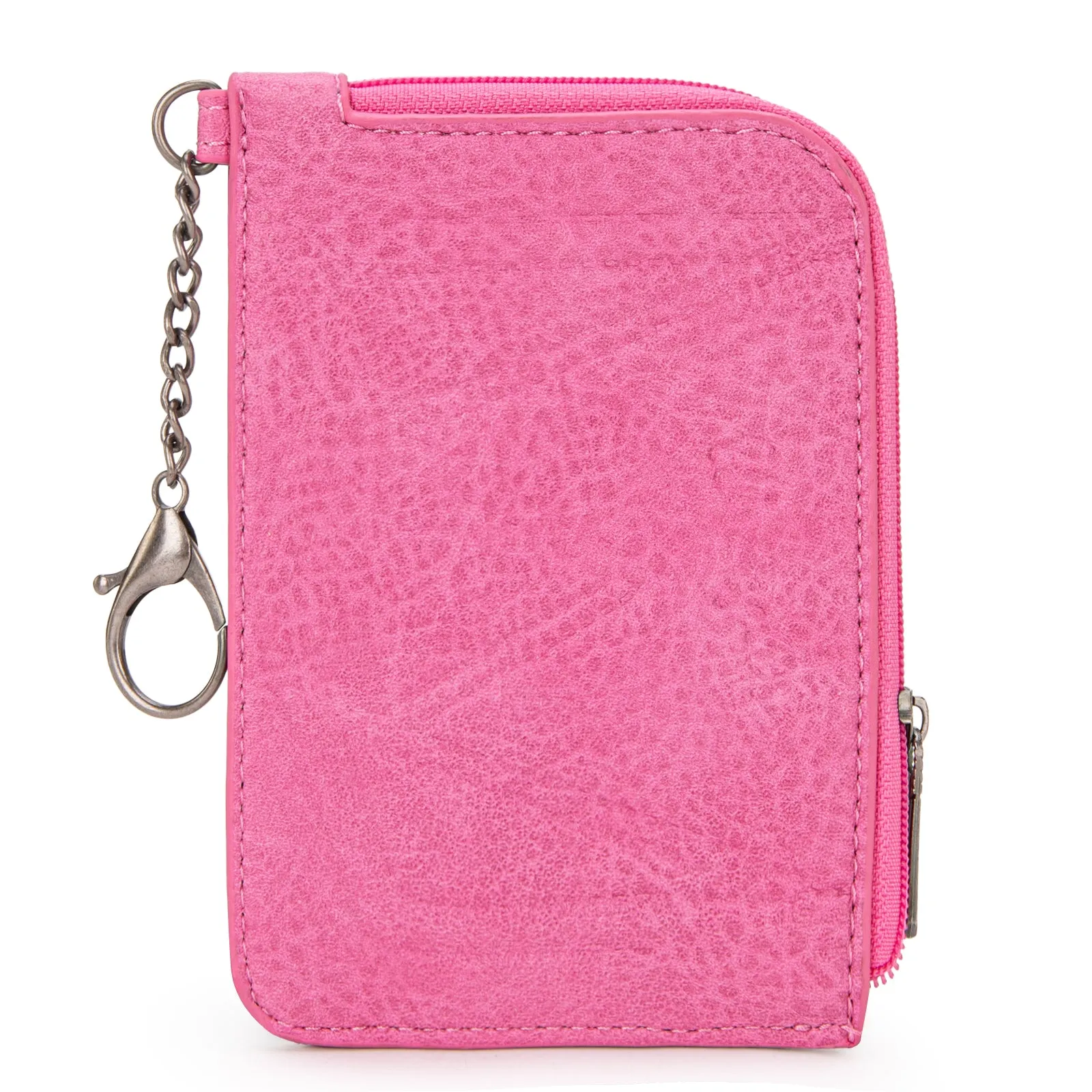 WG130-W005 Wrangler Southwestern Art Print Mini Zip Card Case  - Pink