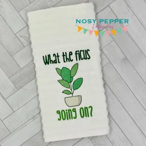 What The Ficus machine embroidery design (4 sizes included) DIGITAL DOWNLOAD