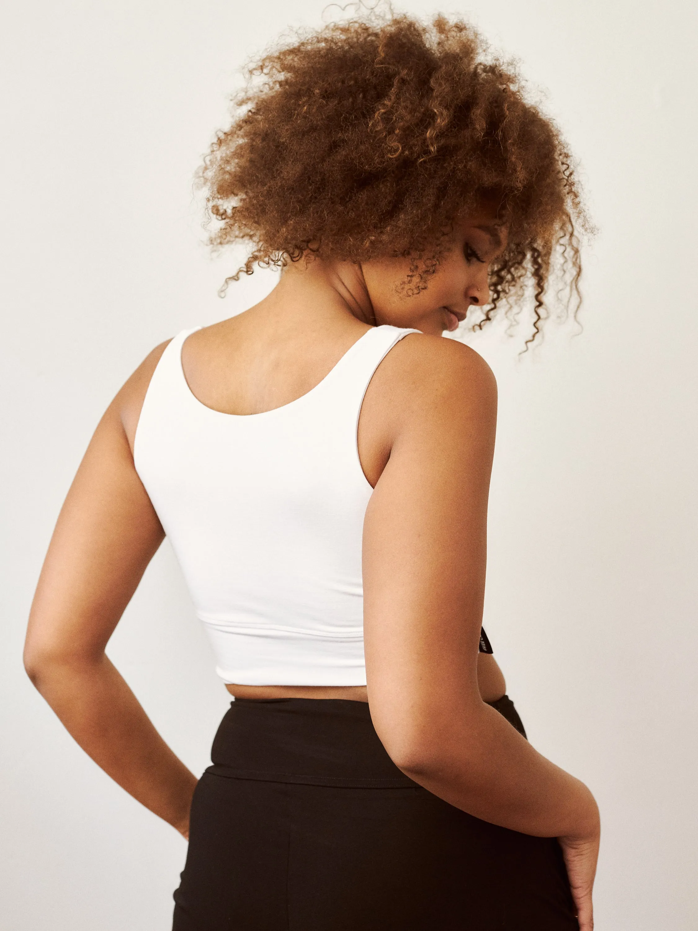 WHITE ANDIE BRA