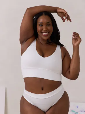 WHITE ANDIE BRA