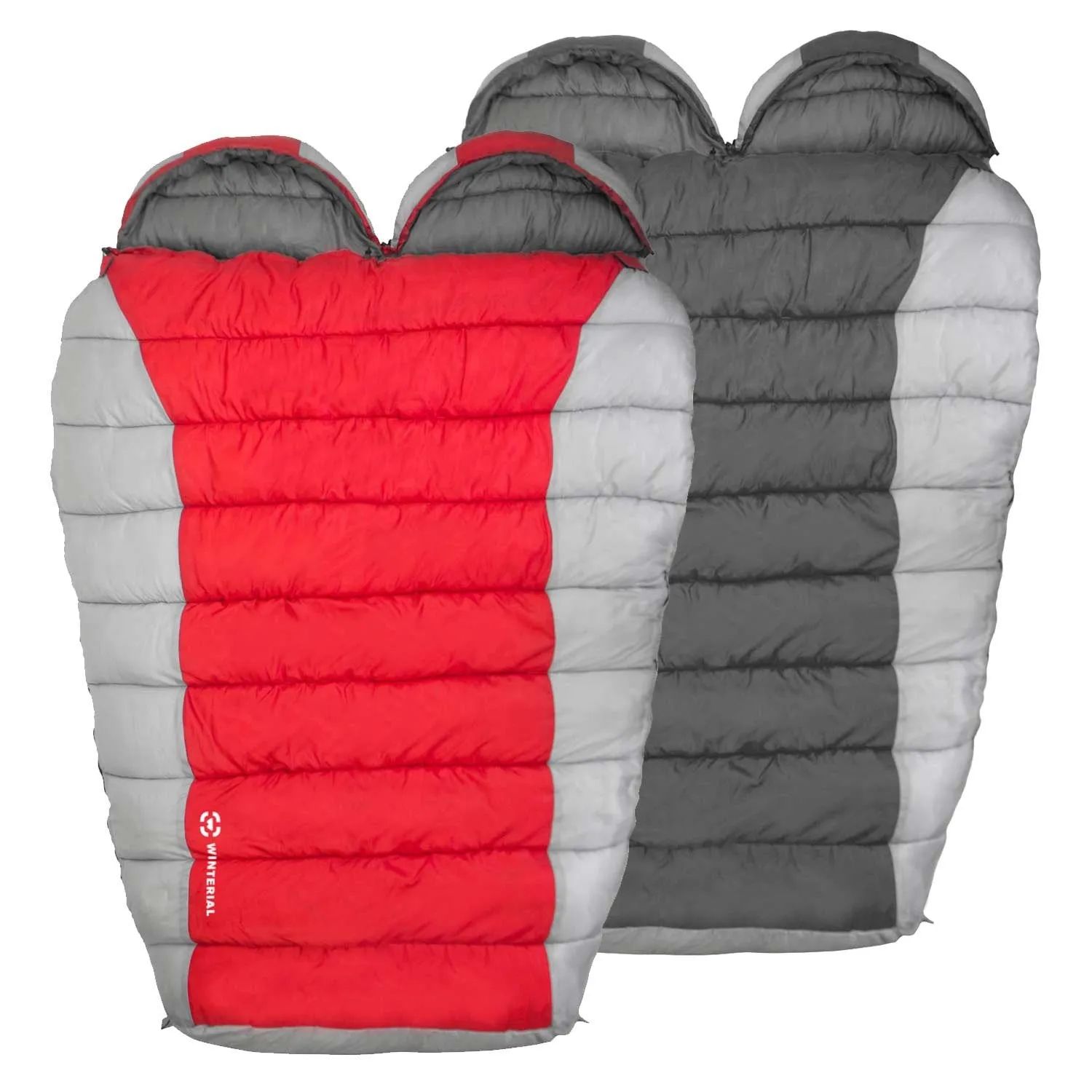 Winterial Double Mummy Bag Red