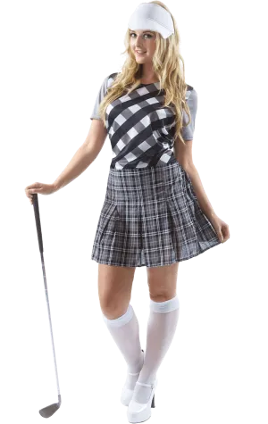 Womens Black Pub Golf Costume