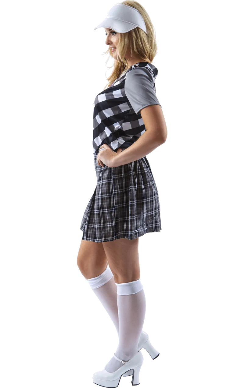 Womens Black Pub Golf Costume