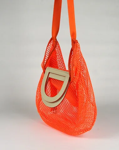 Womens Blue Net Polyester Leather Tote Handbag Purse Polyester Tote Shoulder Bag Purse for Ladies