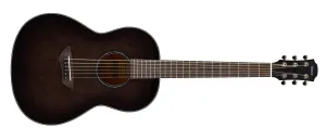 Yamaha CSF1M TBL RH 6-String CSF Compact Folk Guitar – Transparent Black w/ Deluxe Gig Bag
