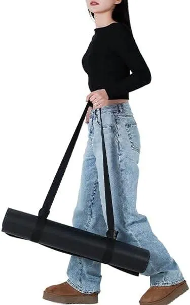 Yoga Mat Bag Large Yoga Mat Tote Sling Carrier with 4 Pockets Fits All Size Mats With Multi-Functional Storage Pockets Light And Durable（With Yoga Mat Carrying Strap）