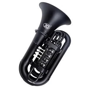 ZO Plastic Bb Tuba with 4 Rotary Valves – Empire Black Finish