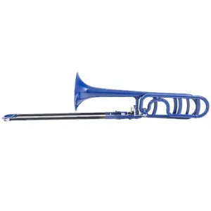 ZO Plastic Bb/F Trombone – Blue Blast Finish