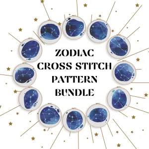 Zodiac Cross Stitch Bundle