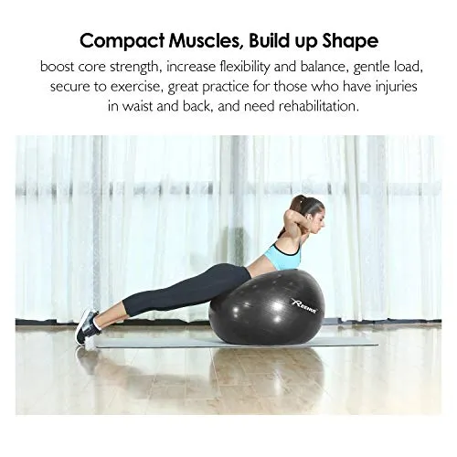 ZOFEY 13mm Extra Thick Yoga and Exercise Mat Hot Yoga Mat with Corner Pockets Desig Anti Skid with Carrying Strap for Gym Workout and Flooring Exercise bal (Black-2022-0123)
