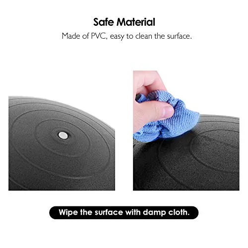 ZOFEY 13mm Extra Thick Yoga and Exercise Mat Hot Yoga Mat with Corner Pockets Desig Anti Skid with Carrying Strap for Gym Workout and Flooring Exercise bal (Black-2022-0123)