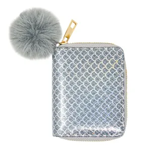 Zomi Gems Mermaid Scale Print Wallet - Silver